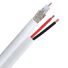 Καλώδιο Κάμερας CCTV RG59+2x0.5mm² Λευκό Professional